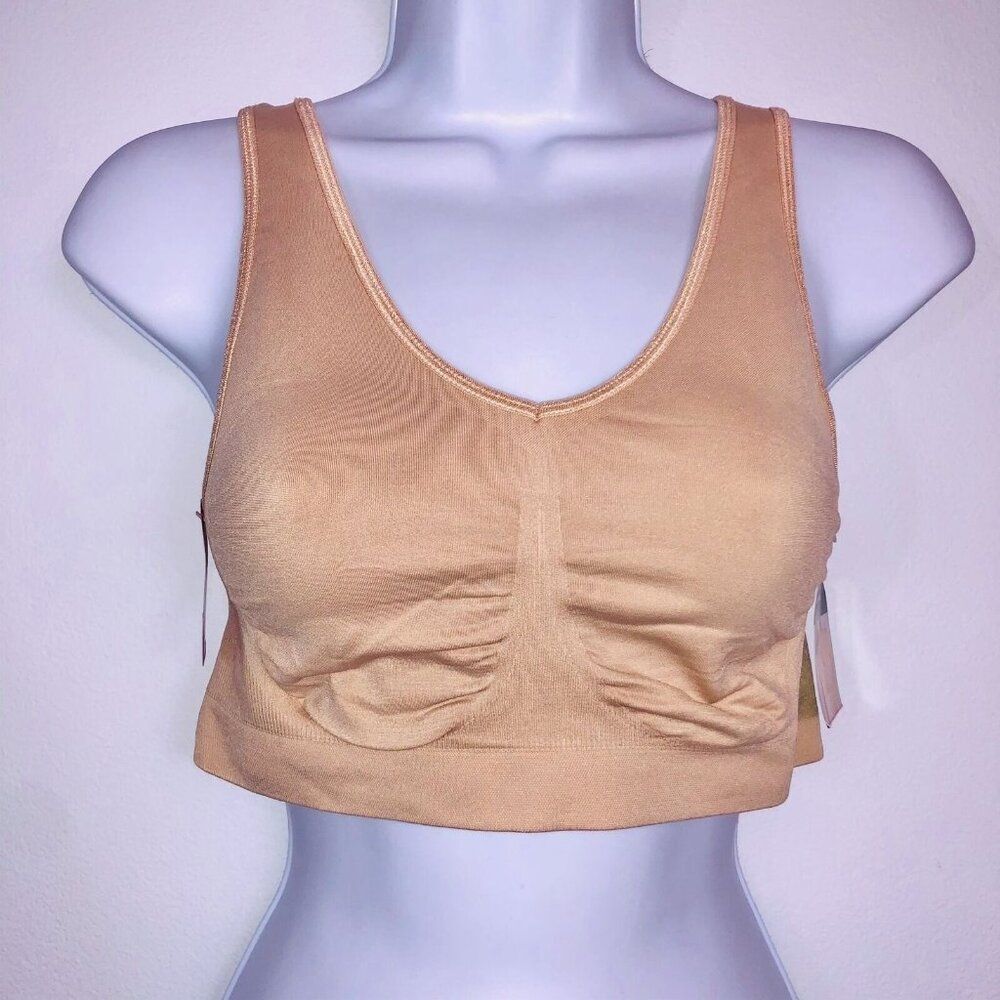 Bali Bralette Size XL Nude One Smooth Up Smooth Support Seamless New